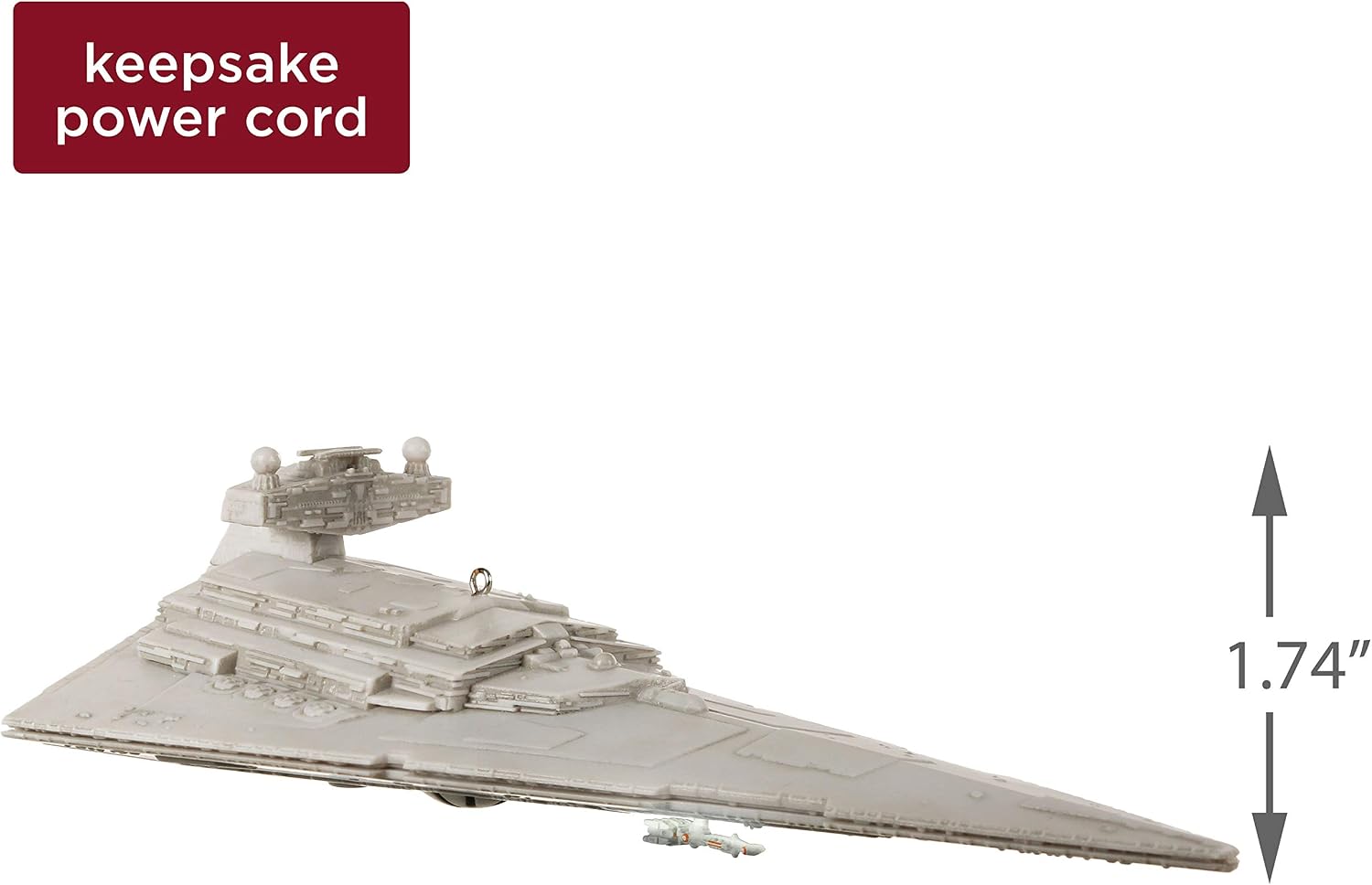 Hallmark Keepsake Christmas 2019 Year Dated Wars Imperial Star Destroyer Ornament with Light and Sound