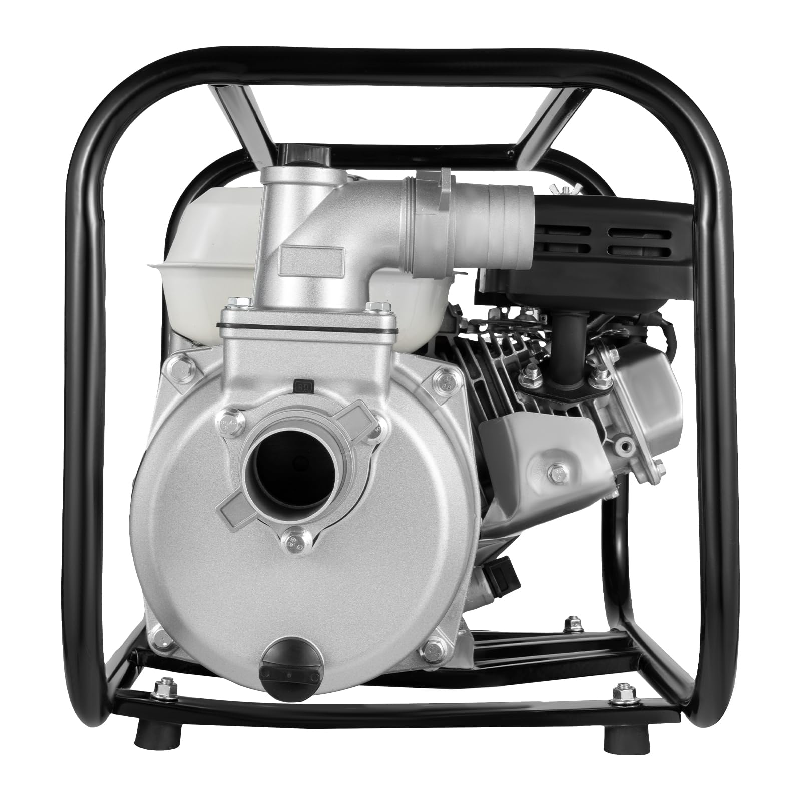 Bomba de agua, el motor de 4 tiempos (6,5 CV, 4,8 kW, 3600 rpm, 9510 GPH) bomba de agua de gasolina de bajo ruido, 3,6 l capacidad del depósito de combustible bajo consumo de combustible 36 m³/h