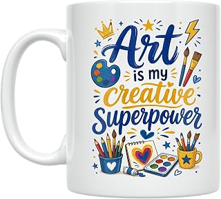 Creative Artist Coffee Mug - Art Is My Creative Superpower Design - 11 o...