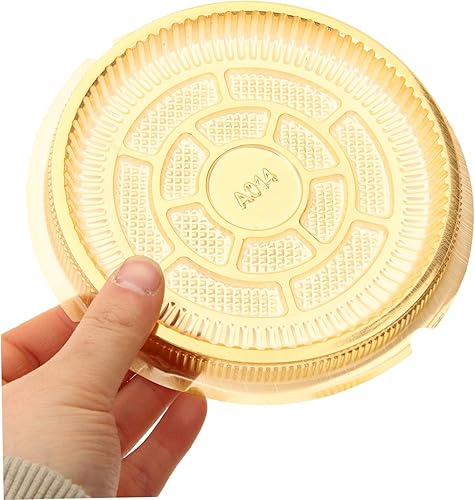 Miniatura 7 de NOLITOY Caja de 40 piezas para tartas, contenedor de plástico para cupcakes, soporte redondo con tapa, portador alto para tartas, envoltura de