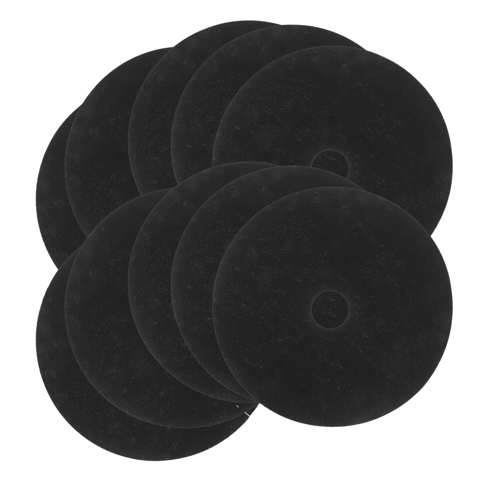 YOSADIER Non Woven Tree Mulch Layer 10Pcs Breathable Root Protection Fabric 27Cm Diameter for Horticultural Ground Cover and Plant Root Development