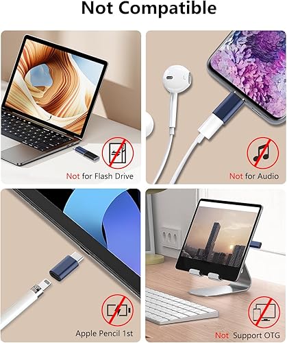 Miniatura 4 de Adaptador Lightning hembra a USB C macho, paquete de 2 adaptadores de iluminación a USB C, carga para iPhone 1515 Pro15 Pro Max15 Plus, para iPad,