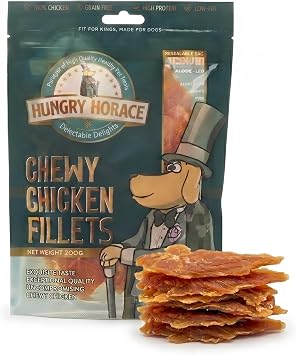Chewy Chicken Fillets Dog Treats, 200g