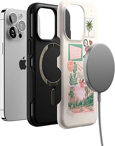 Vista 456 de Casely iPhone 13 Pro Case Compatible with MagSafe Blue Marble Case