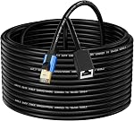 Cat7 Internet Extension Cable: Gold Plated RJ45 Male to Female (30ft) for Family Room Office