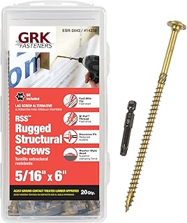 GRK 14235 5/16" x 6" RSS™ Rugged Structural Screws 20 Count
