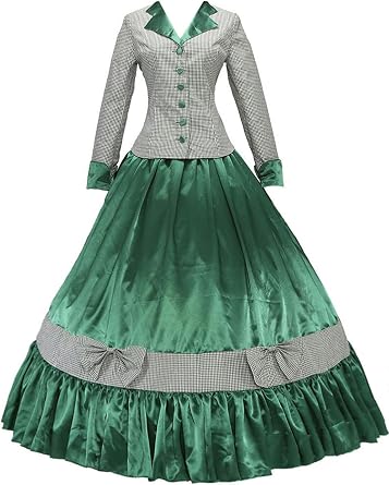 Gothic Victorian Dress for Women Civil War Costume Queen Ball Gown Masquerade Dress