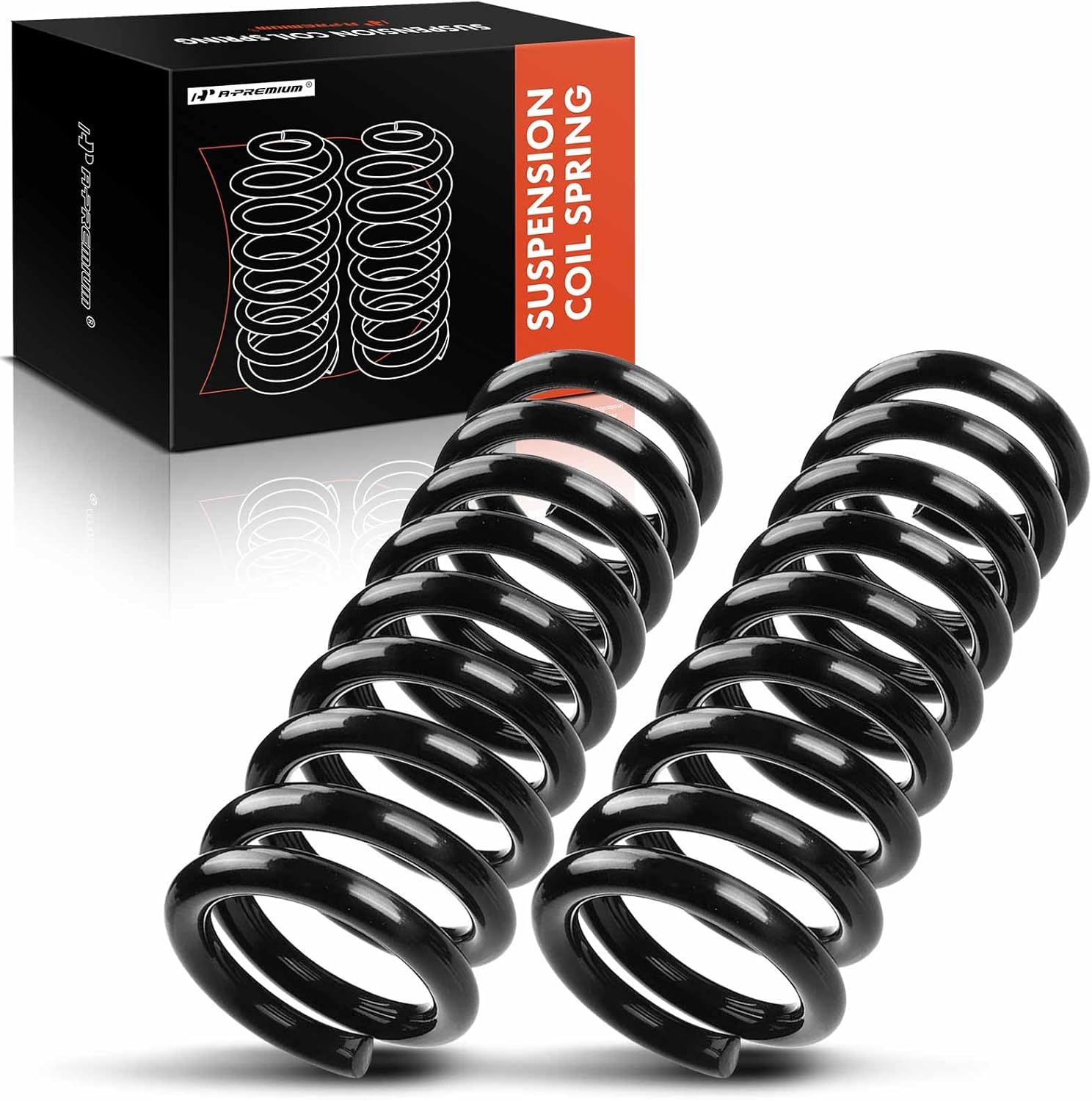 A-Premium 2Pcs Front Suspension Coil Spring Set Compatible with Dodge Ram 1500 2002 2003 2004 2005 RWD, Driver and Passenger Side, Replace# 52106602AA