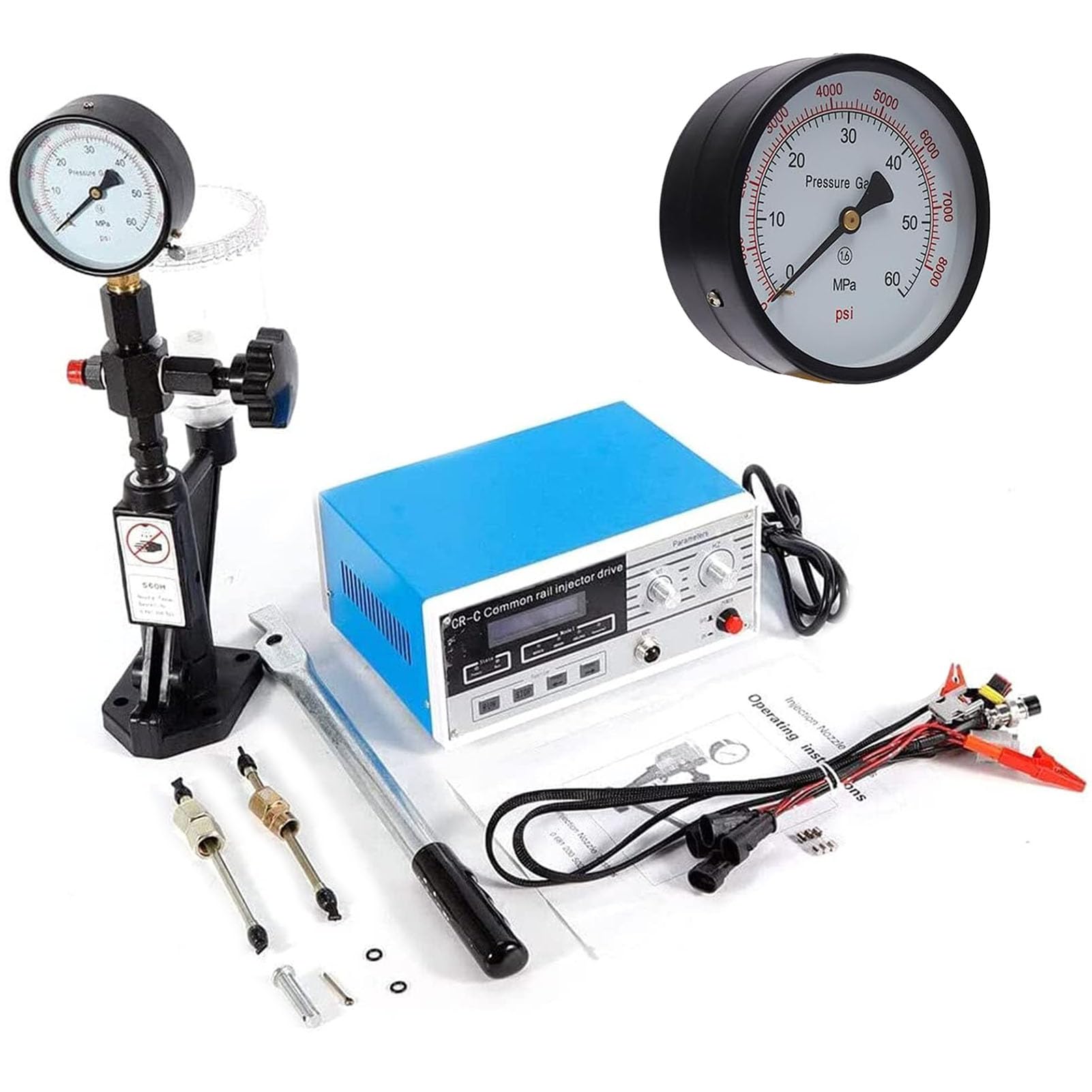 Cr-c Common Rail Tester Tester Z Dysleą Paliwową S60h, Wielofunkcyjną Maszyną Do Testowania Wtryskiwacza Wysokoprężnego, Dla Wysokoprętu Wysokoprężnego 6190/6200/6170