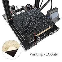 Vista 6 de Cama de impresora con superficie PEI texturizada + placa de construcción de superficie PEO lisa con hoja magnética de 9.252 x 9.252 in para Ender