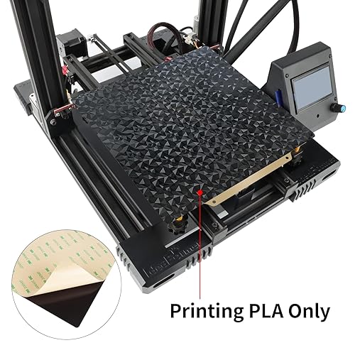 Miniatura 6 de Cama de impresora con superficie PEI texturizada + placa de construcción de superficie PEO lisa con hoja magnética de 9.252 x 9.252 in para Ender