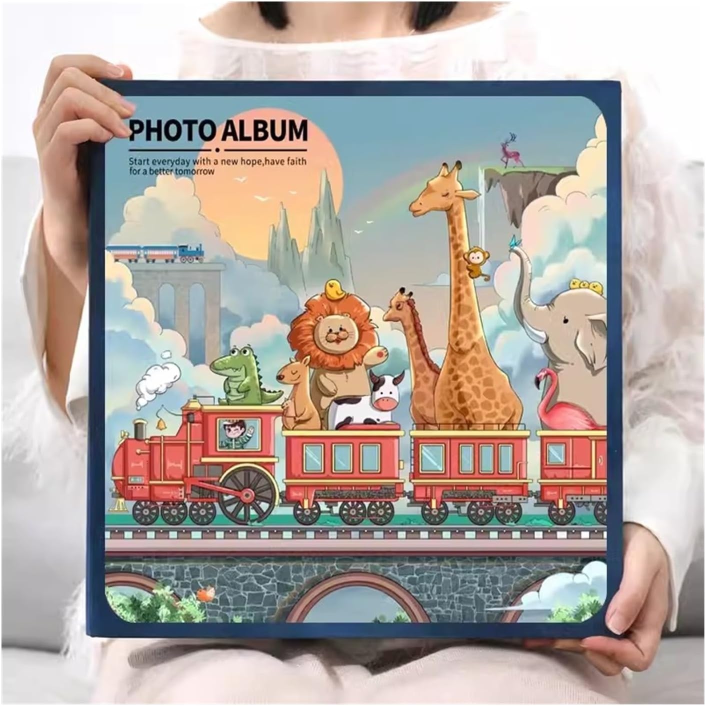 Photo Albums Album Book Memorial Album DIY Baby Growth Paste Family Version Of Large-capacity Handmade Photobooks Album de fotos (Color : 02, Size : 60 black cards)