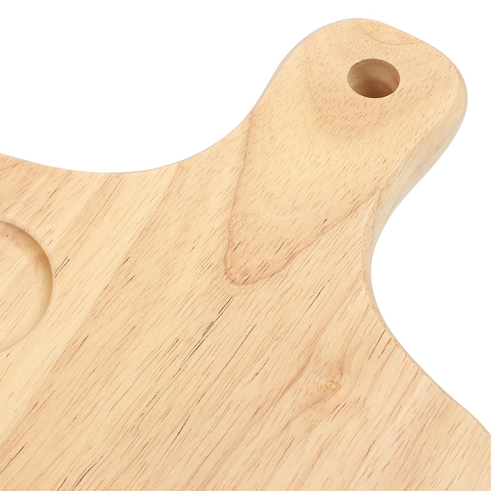 Tagliere per pizza con manico, vassoio per pizza in legno di gomma di alta qualità, per cucina, bar e ristorante, perfetto per cuocere e servire pizze