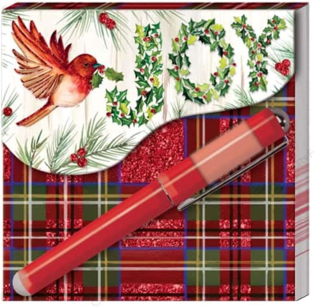 Lady Jayne Note Pad Matchbook with Pen, Seasons Tweetings