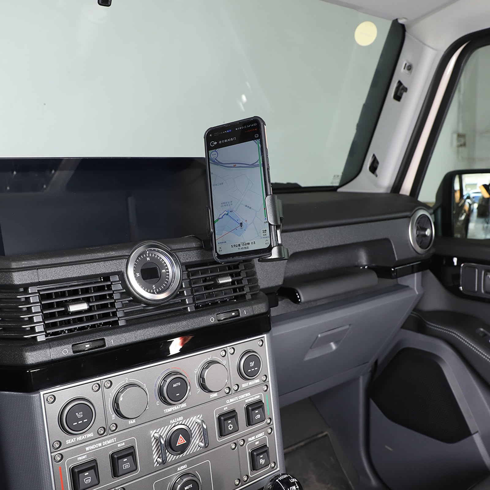 Supporto per telefono cellulare multifunzionale per console centrale per auto Supporto per bevande compatibile con Ineos Grenadier 2020-2024 Accessori auto