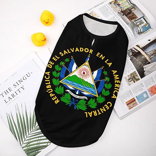 Miniatura 3 de Coats of Arms of El Salvador - Camisas para perros, ropa para mascotas, camiseta sin mangas, transpirable, sudadera divertida para cachorros