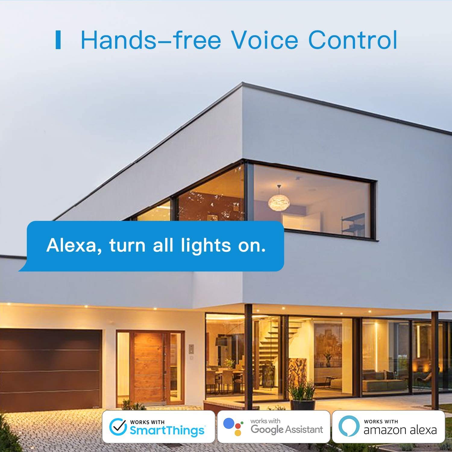 meross Smart Light Switch Single Pole Compatible with Alexa, Google Assistant & SmartThings, 2.4Ghz WiFi Light Switch, Neutral Wire Required, Voice Remote Control, Schedules, No Hub Needed, 1 Pack