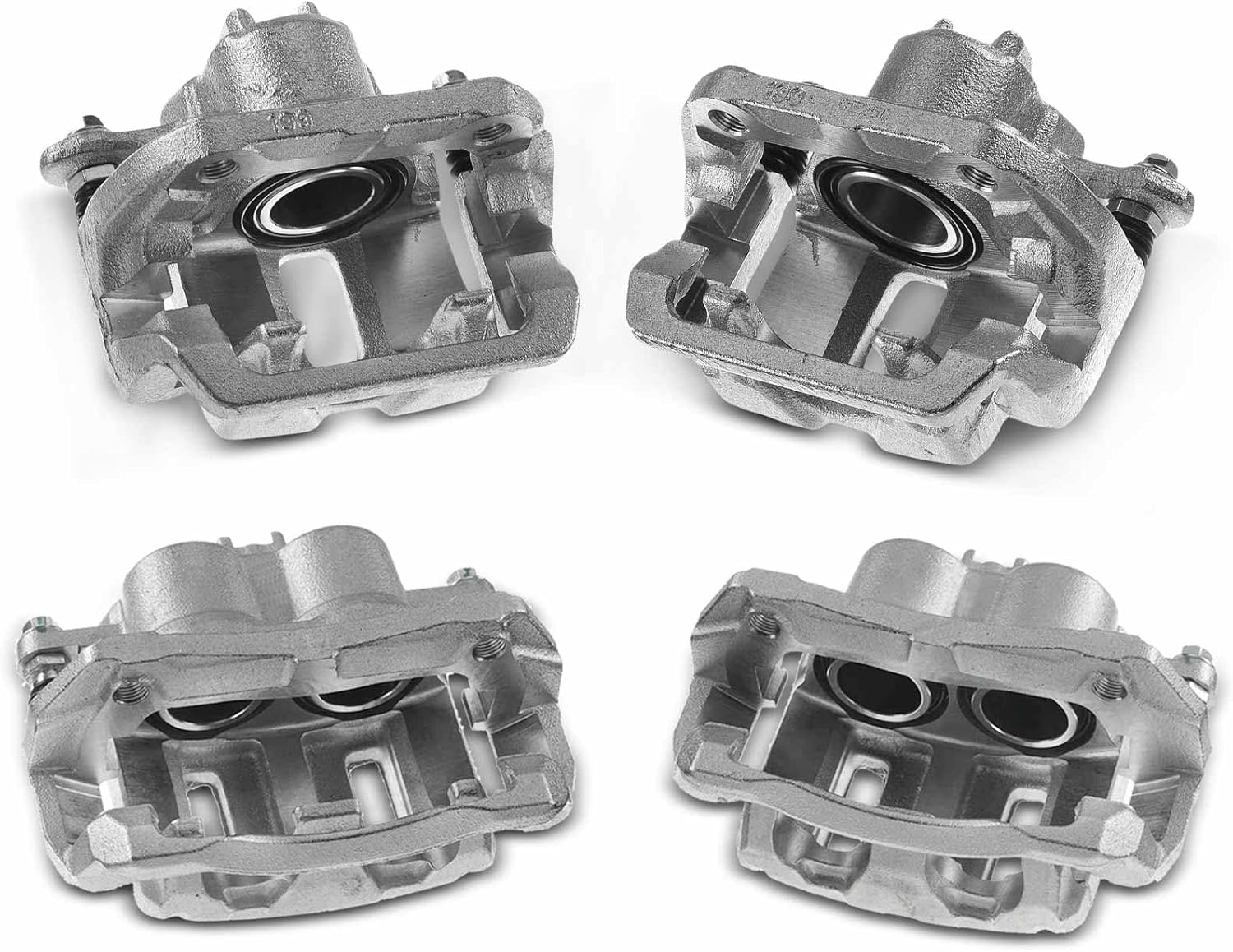 A-Premium Disc Brake Caliper Assembly with Bracket Compatible with Honda Odyssey 2005-2010 - Front & Rear, Driver and Passenger Sides 4-PC Set