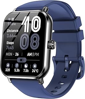 Smart Watches for Men Women, 1.83″ HD Touchsreen, Bluetooth Calling, 5 ATM Water-Resistance, 130+ Sports Modes, Health, Fitness & Sleep Tracker, Timer, Pedometer, Fitness Watch fo…