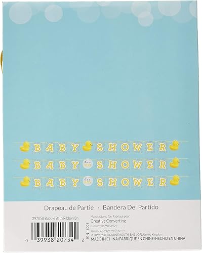 Miniatura 2 de Creative Converting Cartel de goma para baby shower con texto en inglés "