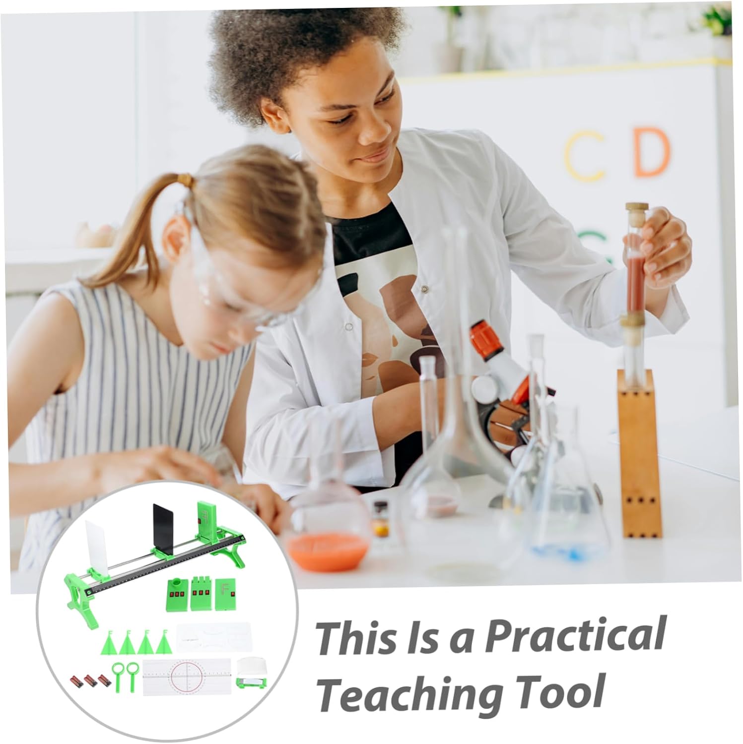 1set Optics Experiment Kit for Physics Teachers and Students of Light Experiment Tools Complete Configuration for Engaging Learning and Fun Activities