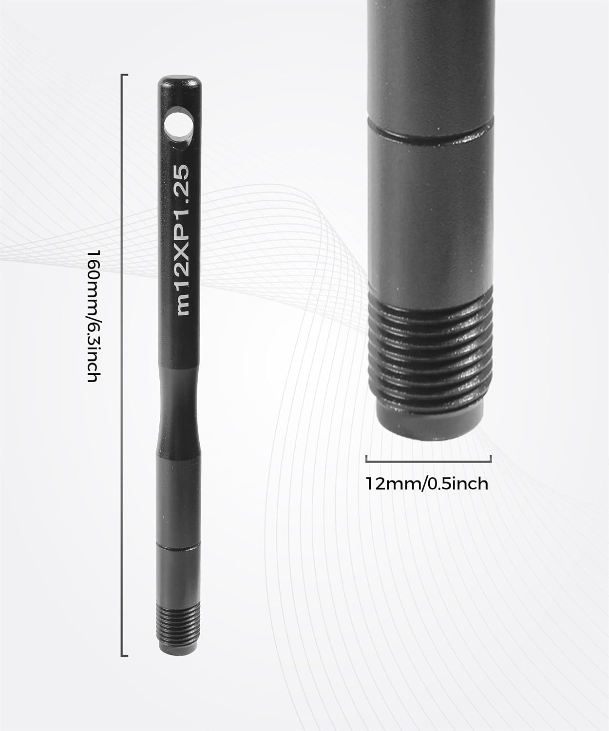 2PCS Wheel Alignment Tool,Car Accessories M14 x 1.5 Steel Wheel Hanger Alignment Pin Guide Tool,Compatible with Most Brand Vehicles or Wherever M14 x 1.5 Metric Wheel Bolts are Used (M12x1.25)