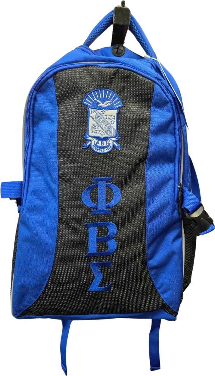 Buffalo Dallas Phi Beta/Β Sigma Adult Backpack [Blue - 19" x 15" x 6"] - ID#73062