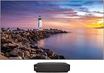 Hisense 120" 4K Ultra HD Laser TV Bundle HDR Smart DLP Technology Short-Throw Laser Projector with Screen (120L5F) Black