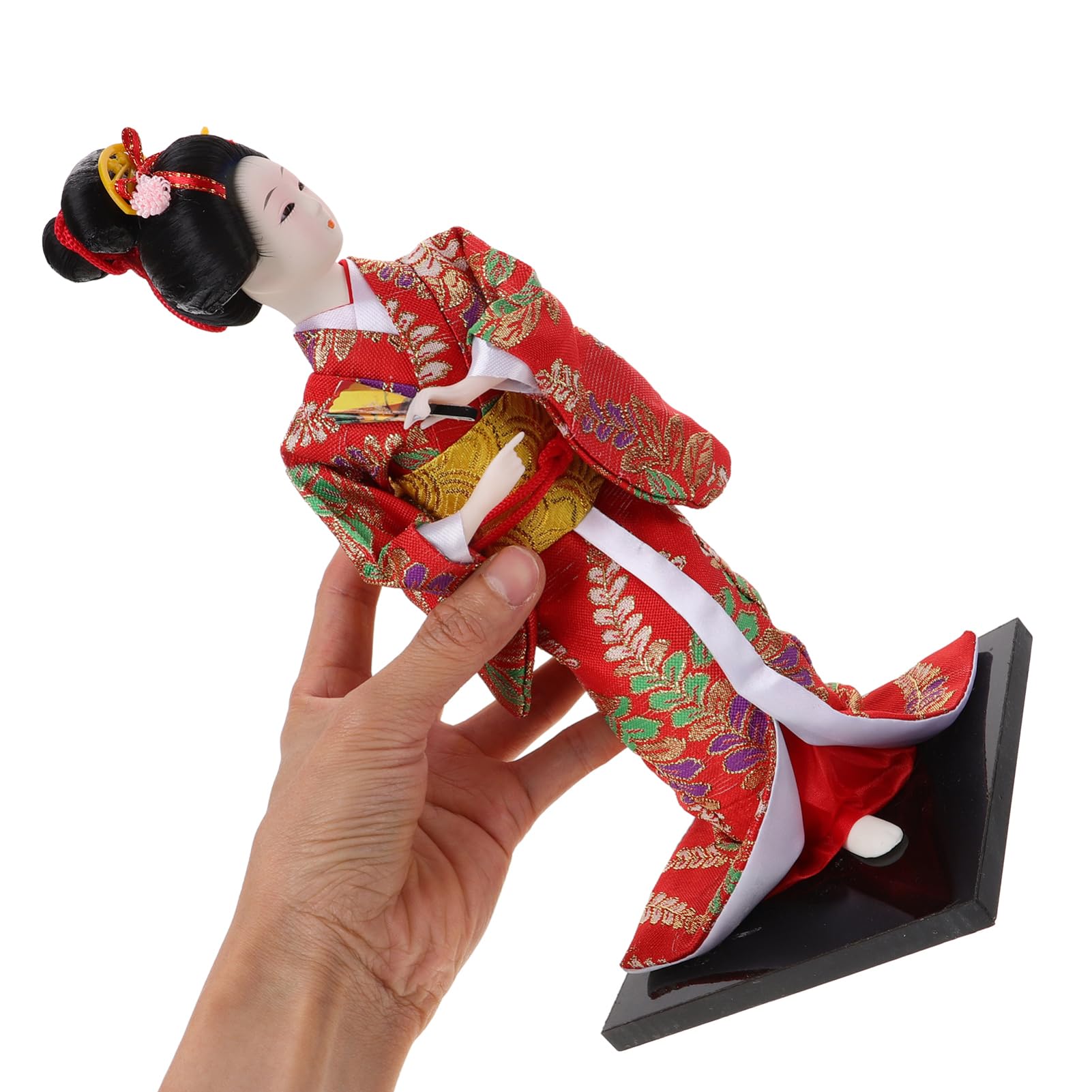 Vaguelly Figurita de Muñeca de Kimono Japonés para Decoración de Escritorio Adorable Estatua de Geisha con Vestido Japonesa para Hogar Decoración y
