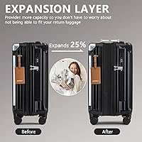 Amazon | Joyway キャリーオンラゲッジ、拡張可能スーツケース