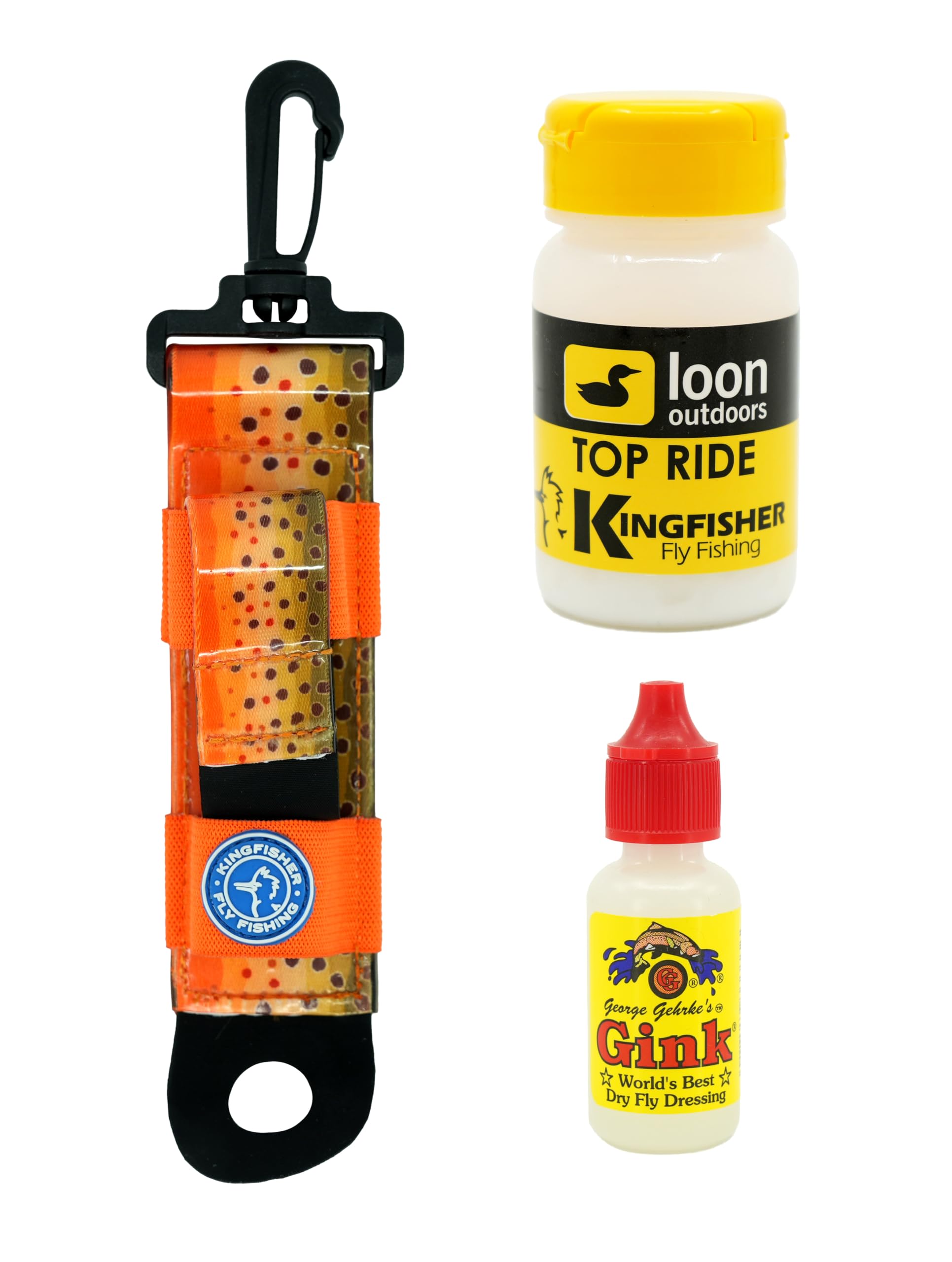 Gehrke’s Gink and Loon Outdoors Top Ride Dry Fly Floatant with Kingfisher Combo Holder