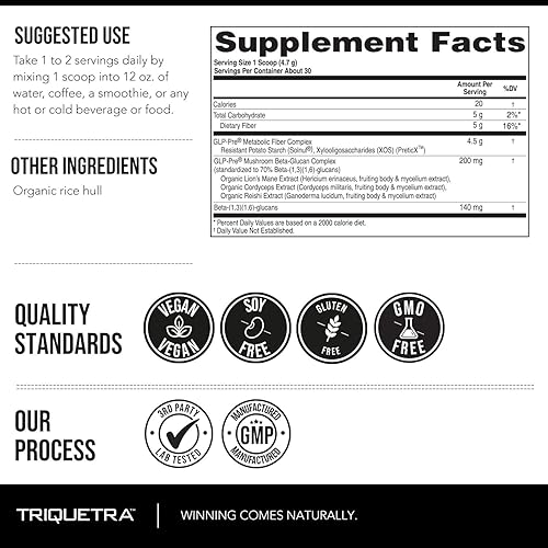 Miniatura 8 de GLP-Pre - Complejo de fibra prebiótica optimizada - Optimización del microbioma intestinal para el apoyo natural de la vía GLP-1 y bienestar