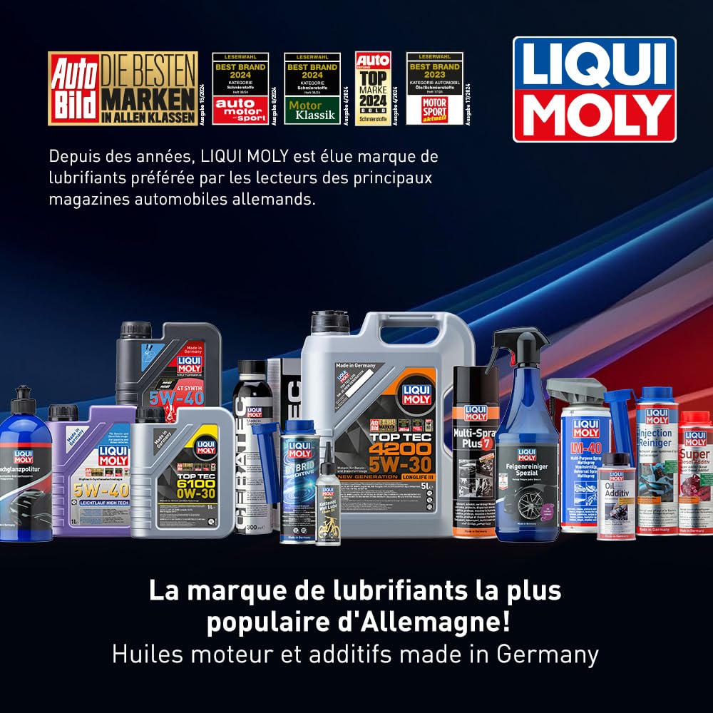 LIQUI MOLY Huile moteur Longtime High Tech 5W-30 Huile synthétique huile ACEA C3 ACEA C2 API SP 5 L Compatible avec VW Golf 7 3/5 portes 5G1, BQ1, BE1, BE2 Golf 4 3/5 portes 1J1 Golf 5 3/5 portes 1K1