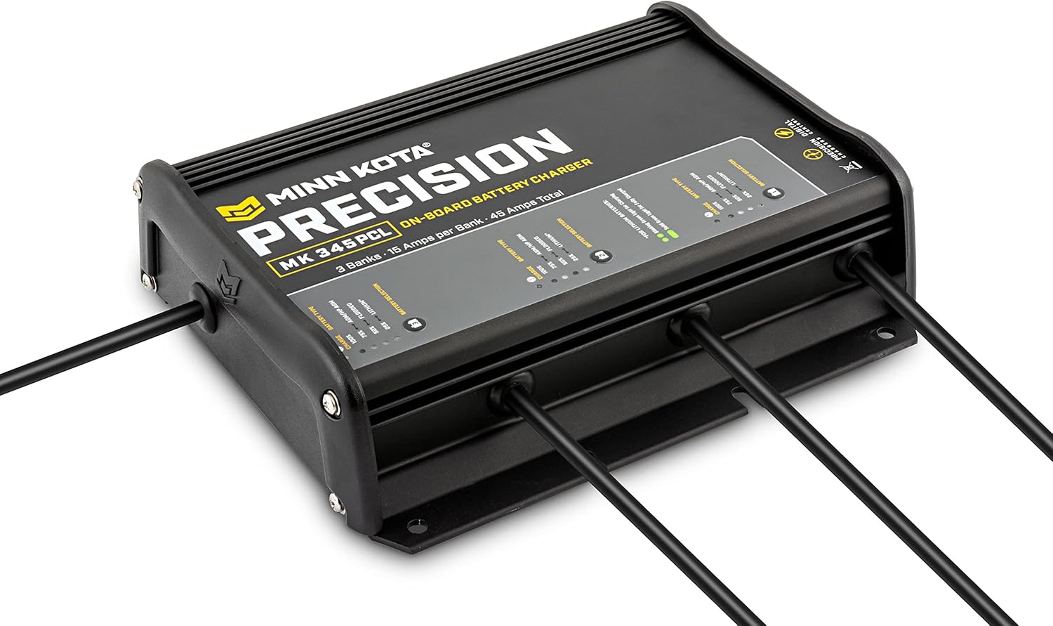 Minn Kota 1832302 MK-230 PCL Precision On-Board Marine Charger, 2 Bank x 15 Amps : Sports & Outdoors