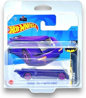 Hot Wheels Batman: The Animated Series (Purple) 5/5 Batman - 2023-169/250 (Short Card) - COMES IN A KLAS CAR KEEPER PROTECTIVE COLLECTORS CASE - HKH00