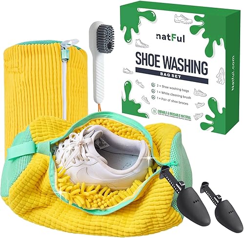 Bolsa para lavadora de zapatos bolsas de zapatos de lavandería para lavadora y secadora - 2 bolsas de limpieza de zapatos reutilizables para zapatos
