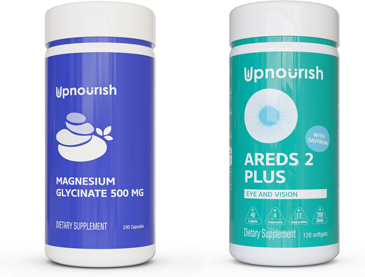 Magnesium Glycinate and Eye Vitamin Bundle Health & Household