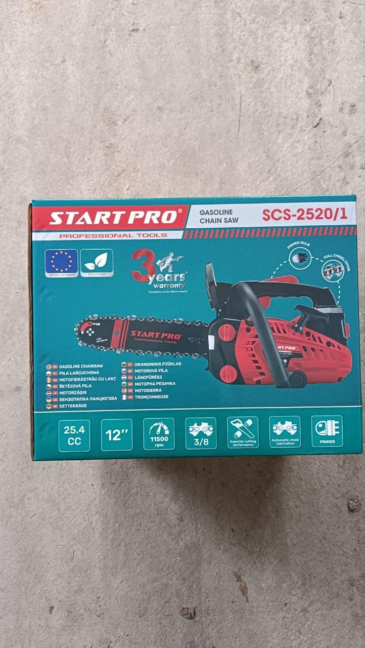 Piła łańcuchowa Pilarka Spalinowa Start Pro SCS-2520/1 (1900 W, 2KM, długość prowadnicy 30.5 cm, 11500 obr/min)