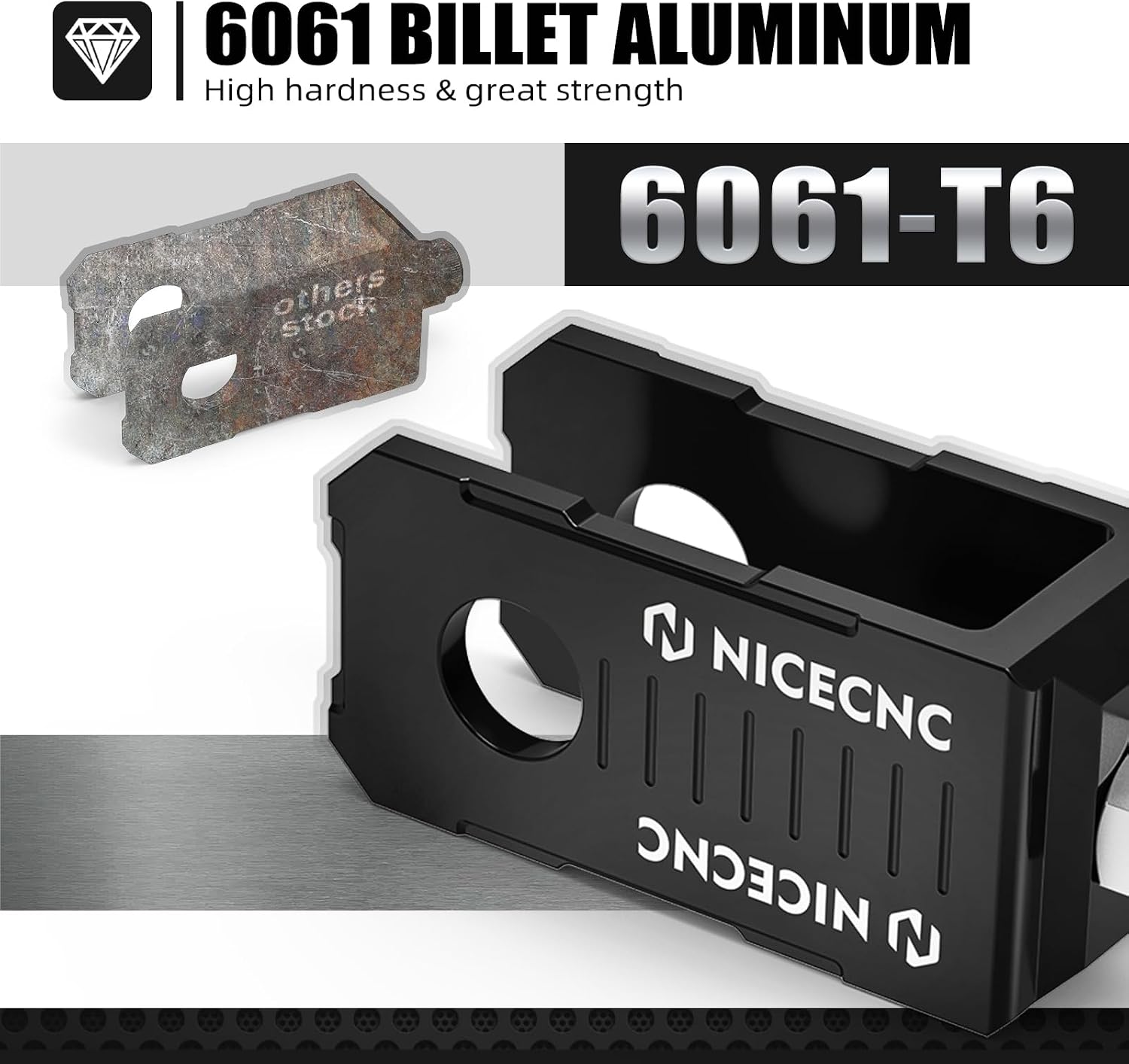 NICECNC Motorcycle Rear Chain Adjuster Axle Block Aluminum Compatible with Yamaha YZ80 1993-2001 YZ85 2002-2018,CNC-machined,See Fitment