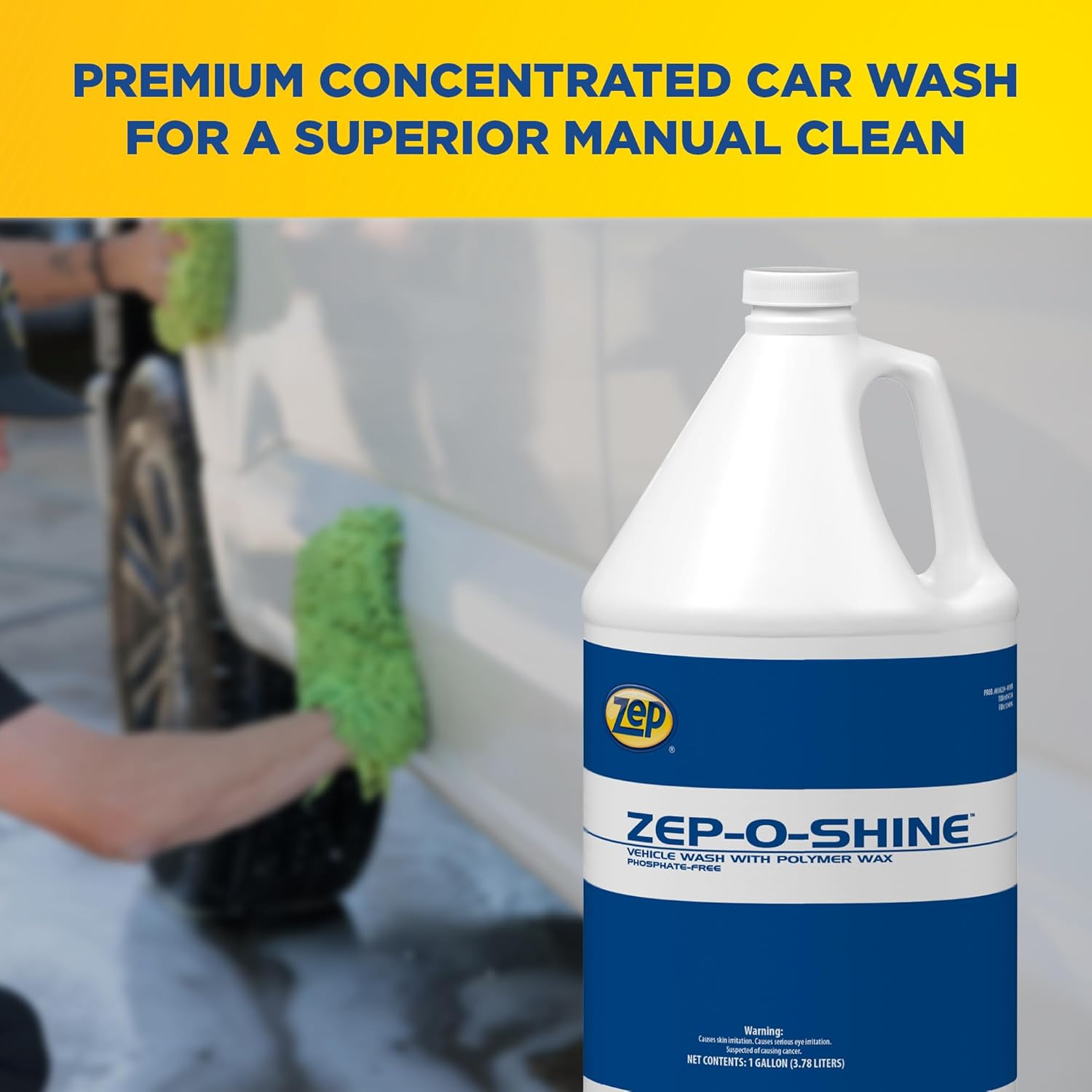 Zep-O-Shine Car Wash Concentrate - 1 Gallon (Case of 4) 38224