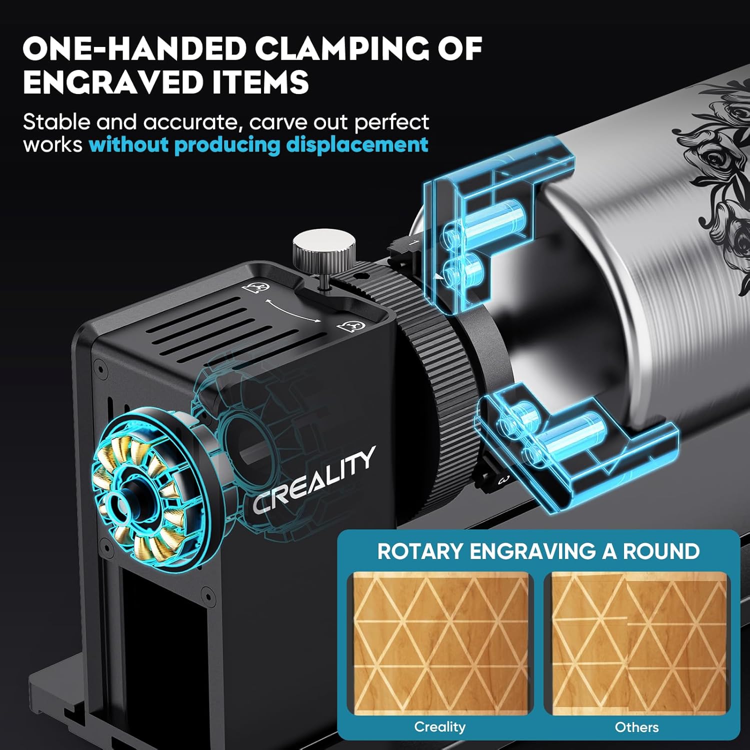 Creality Falcon 5W Laser Engraver Machine with Rotary Roller, 72w High Precision 0.06mm Laser Cutter and Engraving Machine for Wood Metal Leather Acrylic Glass, 10000mm/min, Offline Usage
