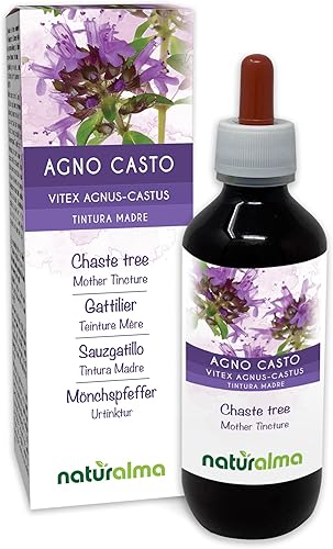 Miniatura 1 de Naturalma Chaste Tree (Vitex Agnus-castus) Tintura sin alcohol de frutas - Extracto líquido en gotas de 6.76 onzas líquidas - Suplemento de hierbas