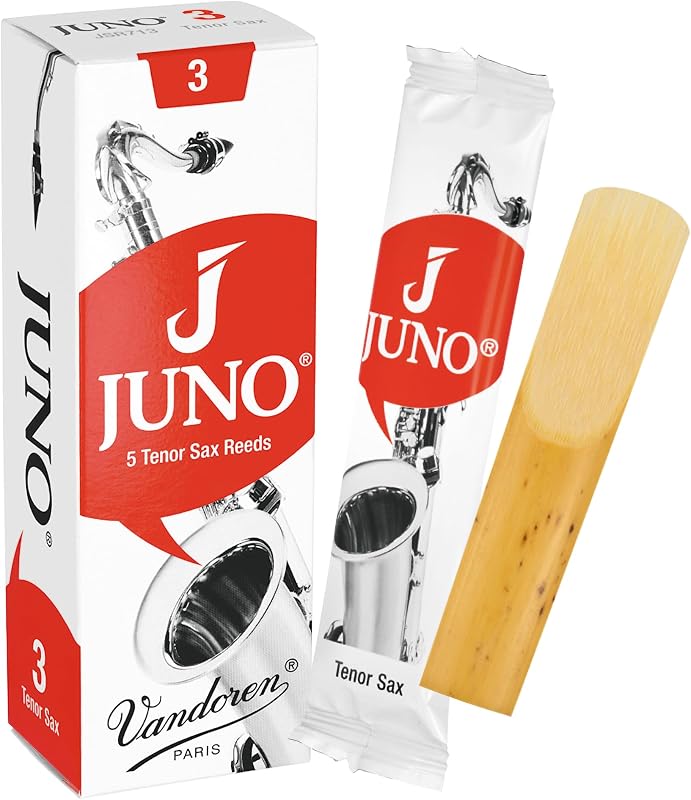 Vandoren JUNO Tenor Saxophone Reeds, Strength 3, Box of 5, JSR713