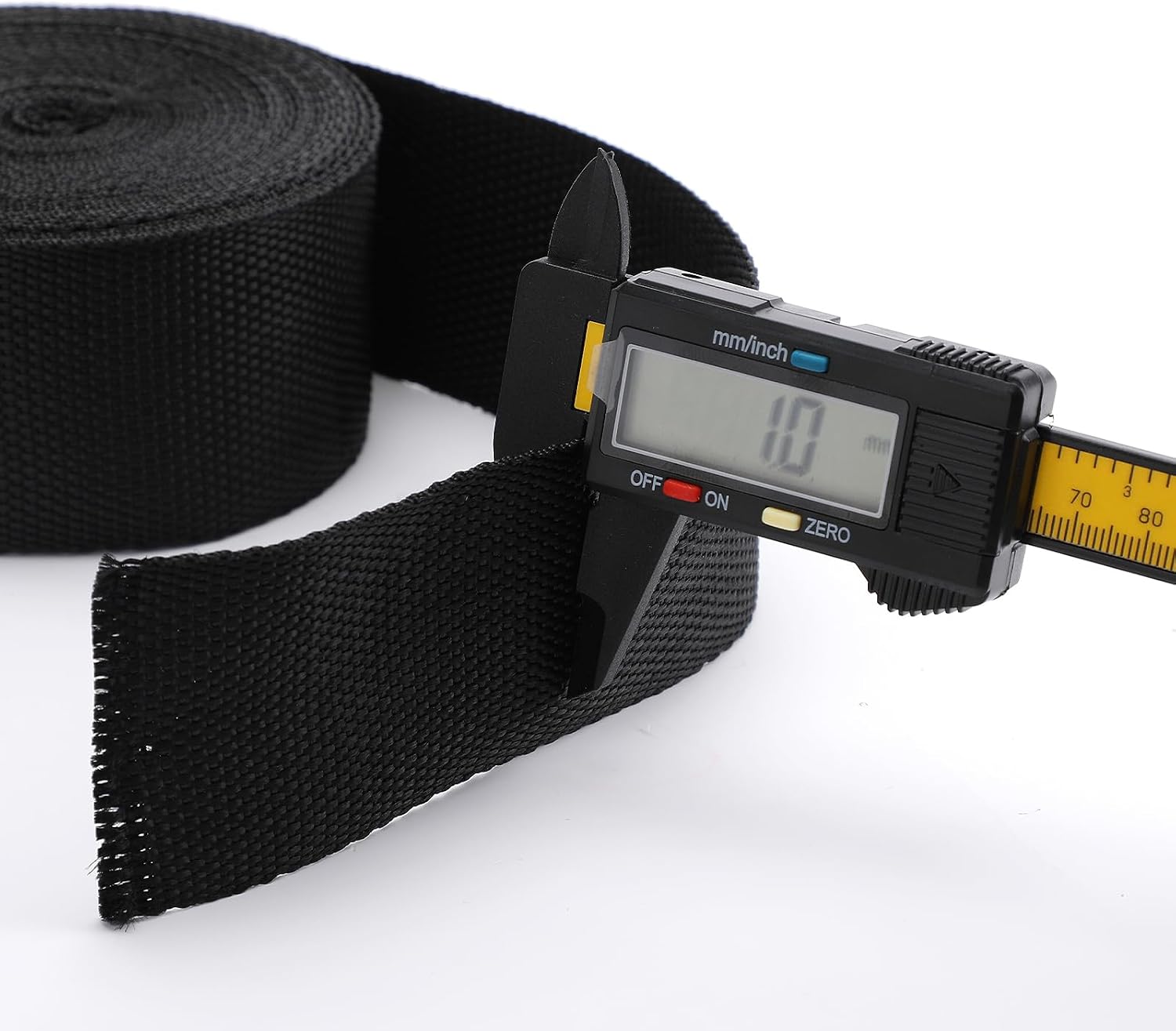 10 Yard Heavy Duty Webbing Straps, 2 Inch Wide Nylon Strap Roll, Flat Webbing Strap for Outdoor Luggage Cargo Straps, DIY Crafting, Repairing