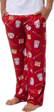 Mad Engine Maruchan Men's Ramen Noodles Soup Kawaii Lounge Pajama Pants