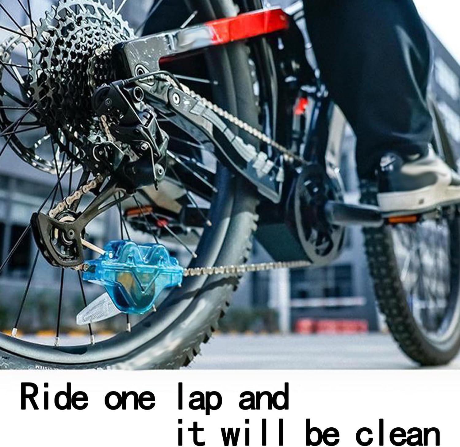 Chain Cleaner Bicycle Portable Bike Chain Cleaner Tool, Effective Chain Maintenance Cleaning Tool for Cycling Chain Cleaning, Easy to Use