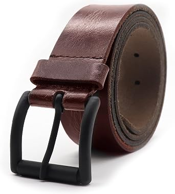 PELLE TORO Hunter Leather Belt for Men, Handmade Mens Belt for Jeans, Work or Casual Wear Cowboy Style