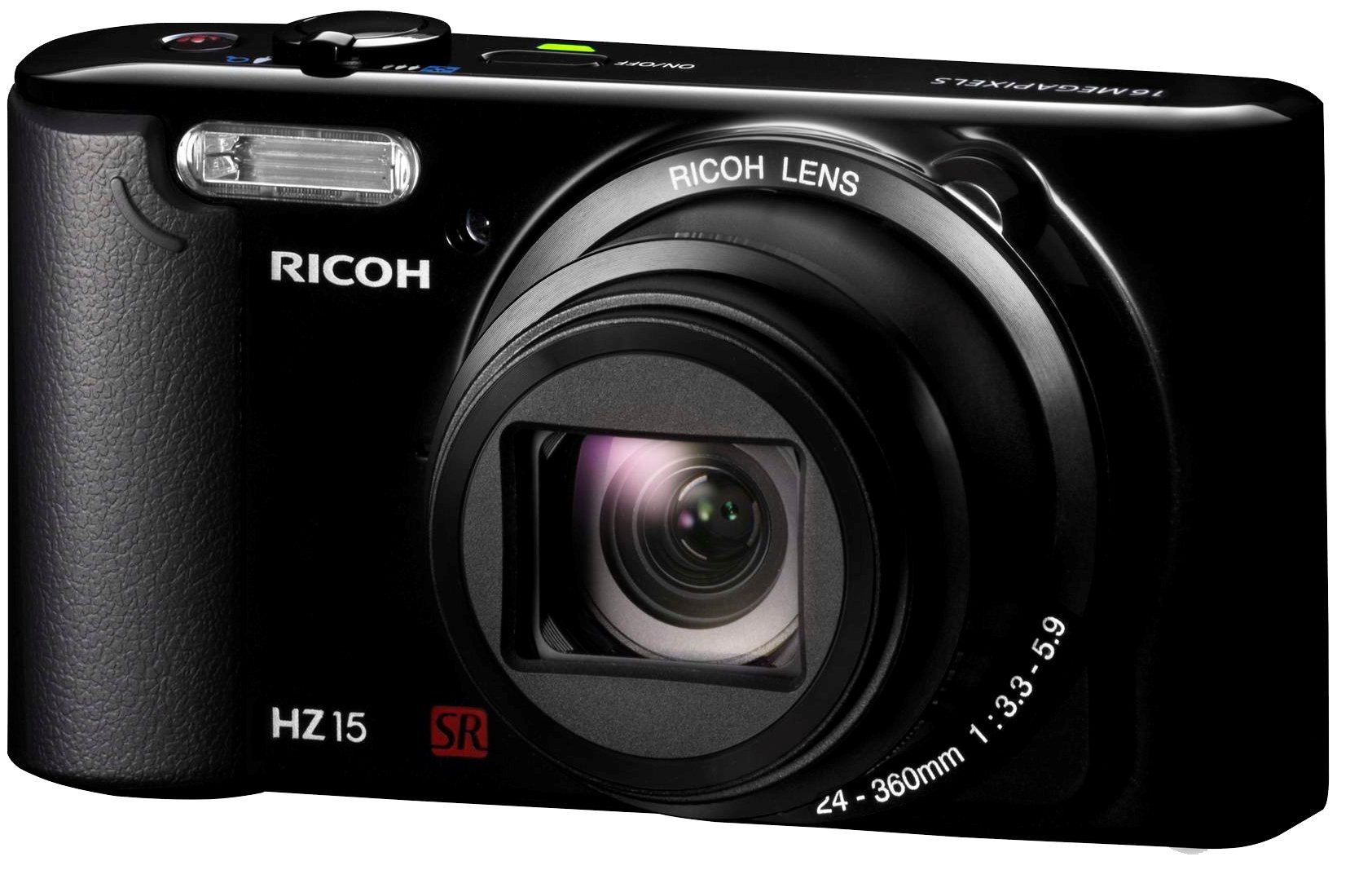 mycrystal コンパクトカメラ RICOH LENS 35mm③ Ricoh HZ15 Digital Camera - Black (16MP, 15 x Optical Zoom) 3 inch