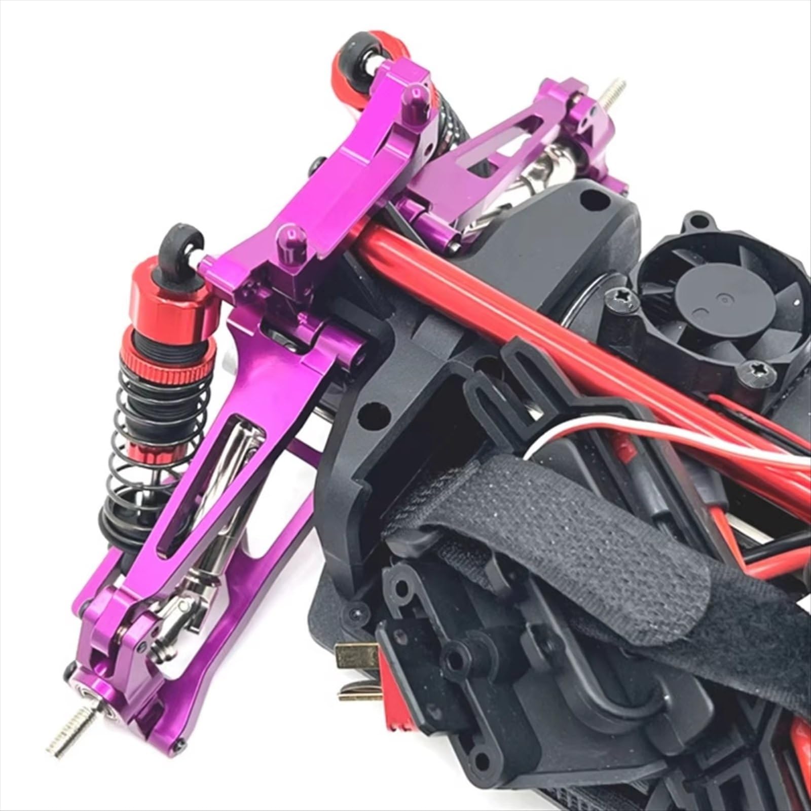 pour 14209 14210 1/14 Coupelle Direction pour Bras Oscillant Support Tour D'amortisseur Piliers Carrosserie Pièces Mise À Niveau pour Voiture RC Rc Bloc De Direction