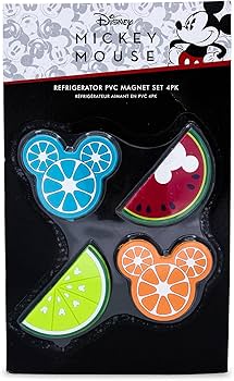 Amazon.com: Disney Mickey Mouse 4-Piece Fruit Magnet Set